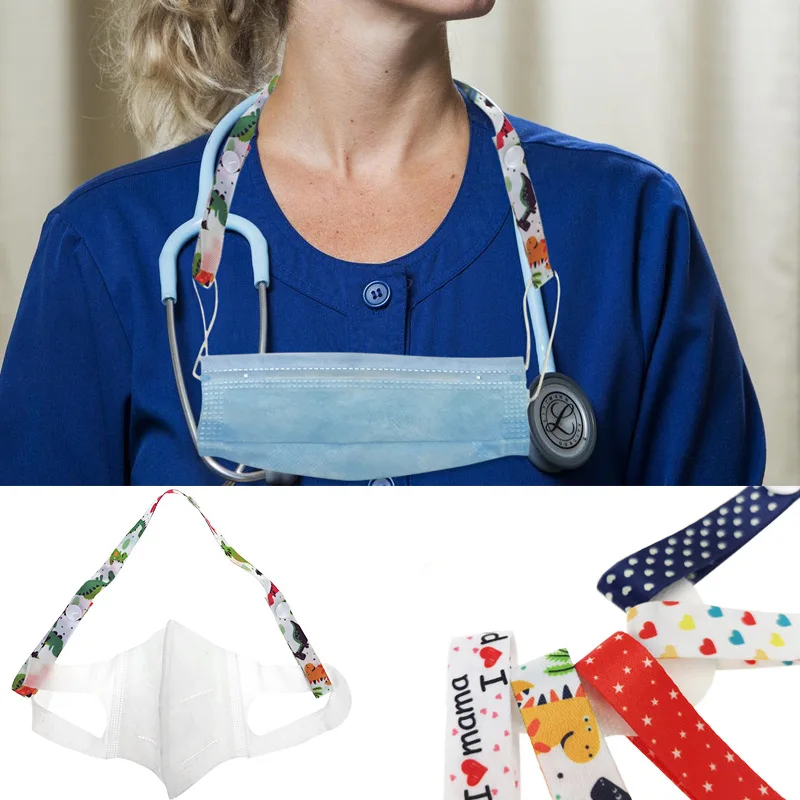 Детская Нескользящая маска на шнурке мультяшная противоударные удлинительные