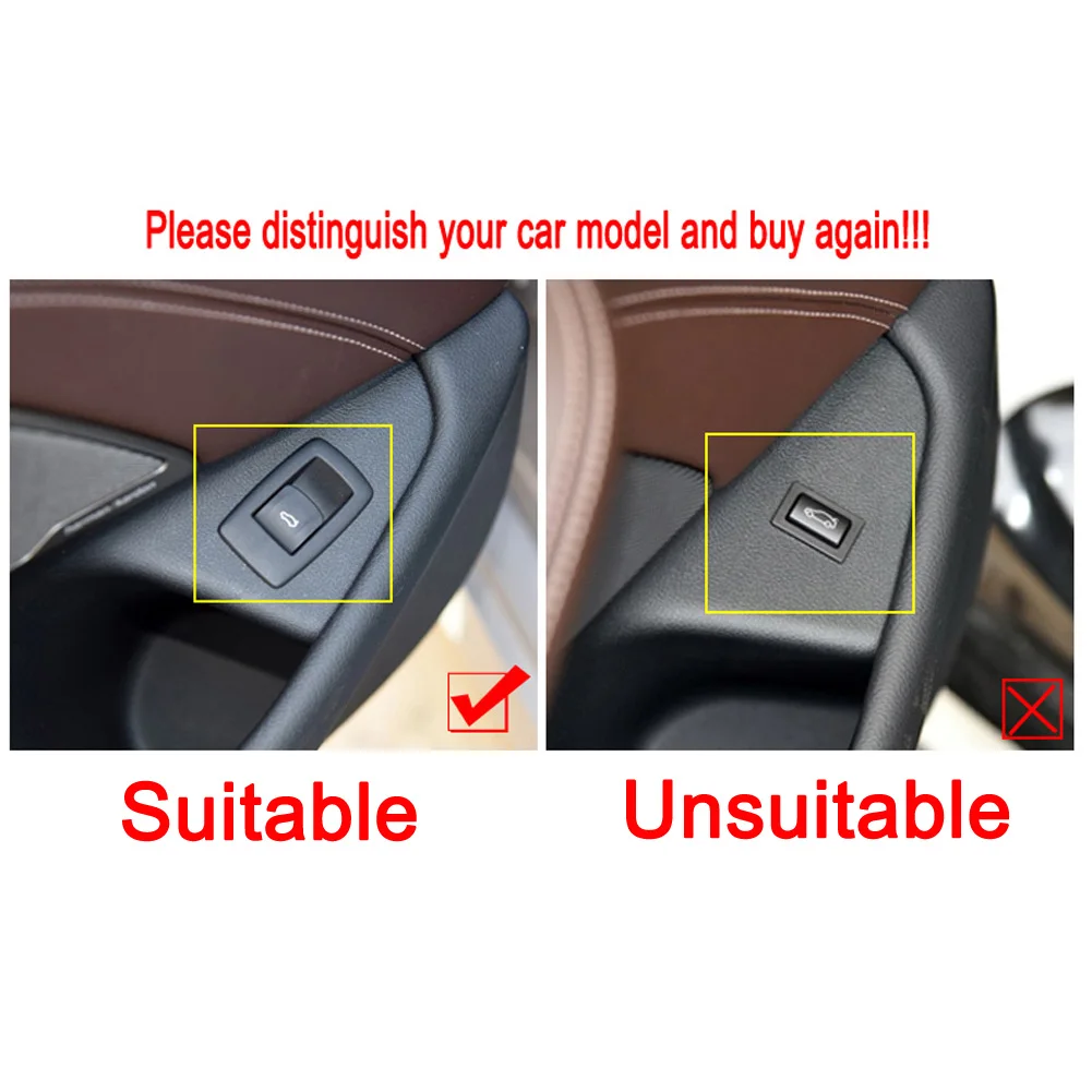 

For BMW 5 Series G30 2017 2018 2019 2020 ABS Chrome Car Accessories Electric Tail Door Trunk Button Switch Trim Cover Sticker