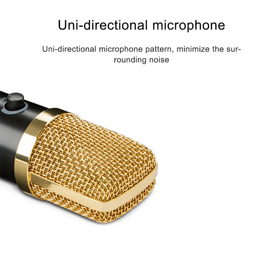 Конденсаторный USB-микрофон MAMEN металлический кардиоидный микрофон для записи