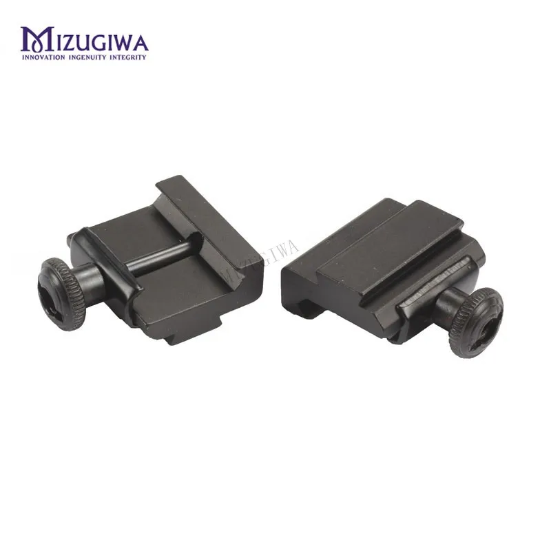 1 Pair Flat Top 20mm to 11mm Weaver Picatinny To Dovetail Rail Adapter Base Mount Long 30mm Pistol Airsoft Hunting Caza | Спорт и