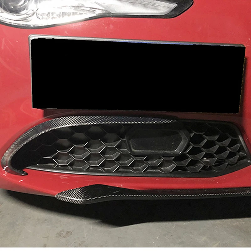 Автомобильный сетчатый ветровой нож из углеродного волокна декоративная полоса