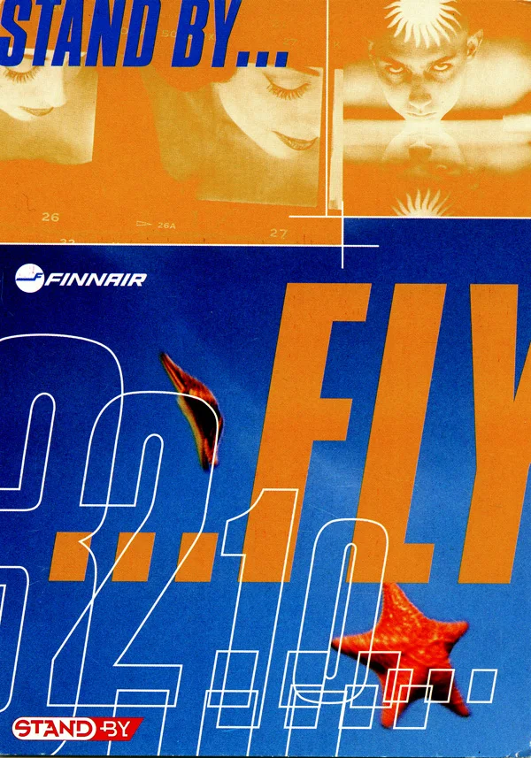 Цвет: желтый Ретро путешествия плакаты Finnair финская авиакомпания холст живопись старинный крафт детский плакат классические настенные художественные наклейки для детской - Цвет: Цвет: желтый