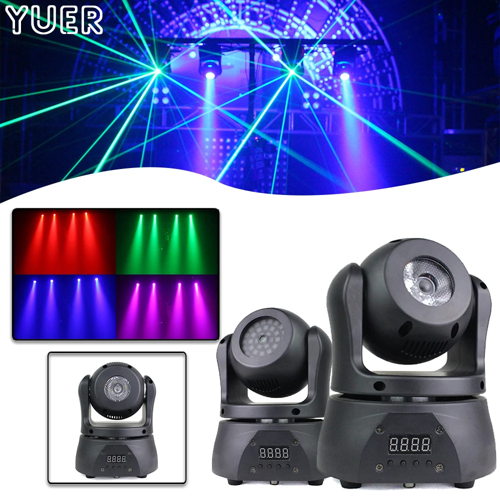 Карманный двухсторонний светодиодный прожектор с лучом и лазером освещение для