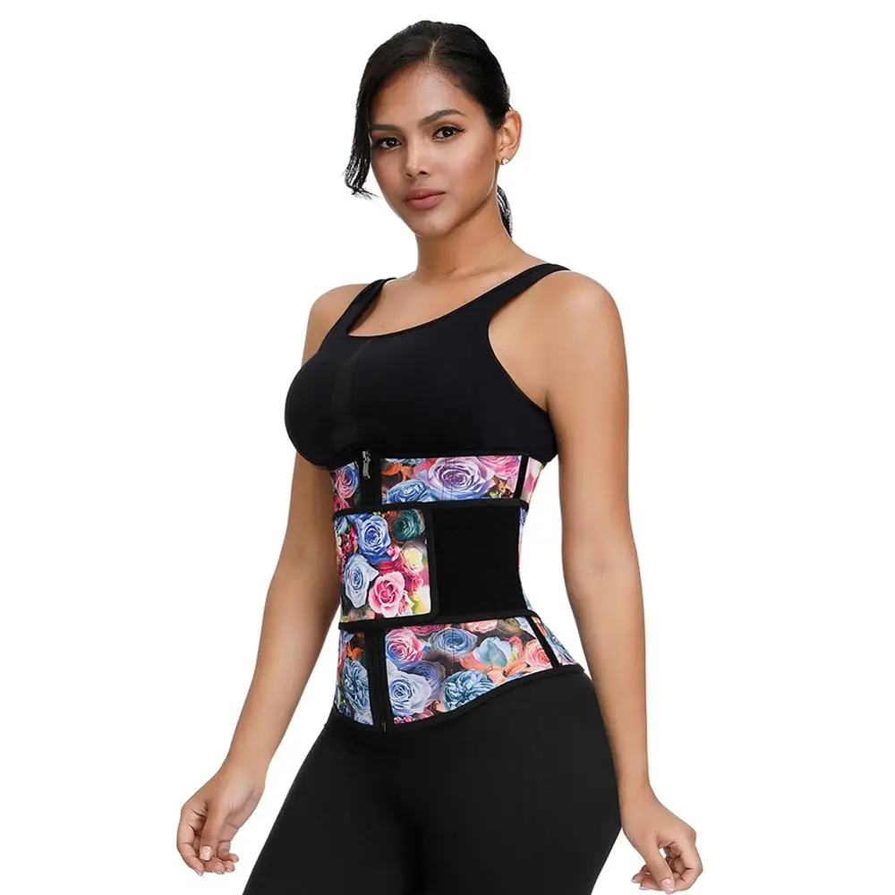 Новый дизайн MASS21 латексный тренажер для похудения с цветочным принтом