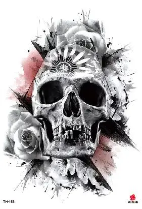 Temporary Tatoo Fake Tattoo Sticker Wings Back Arm Tattoos Stickers Tatouage Waterproof Flash Tatto For Men Women Girl - Цвет: Синий