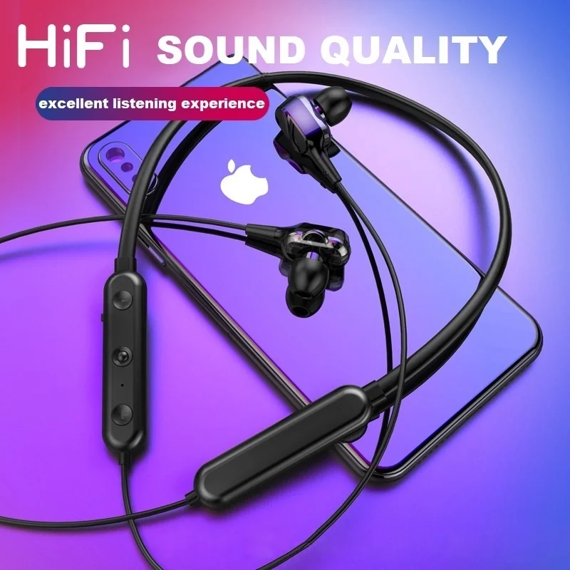 Online 5.0 Headset Nirkabel Bluetooth Leher Dipasang Earbuds Olahraga Gaming Musik Hifi Surround Suara Akar Dengan Mikrofon