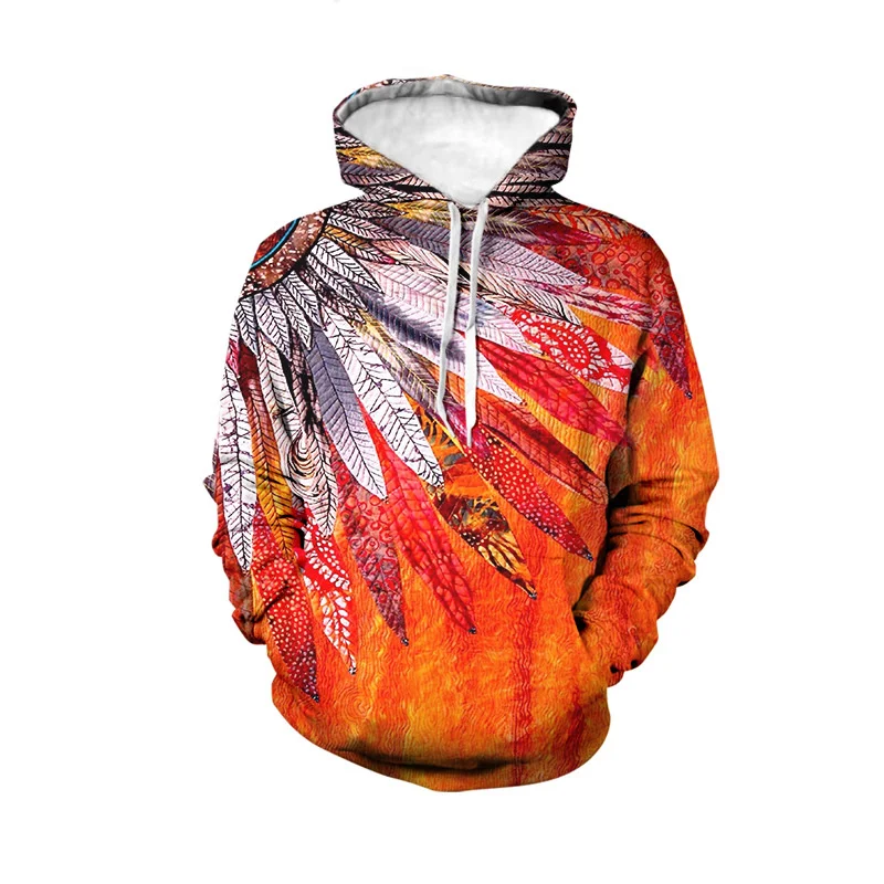 

Весенне-осенний цветной объемный цифровой полноцветный свитер Mayan с принтом для отдыха