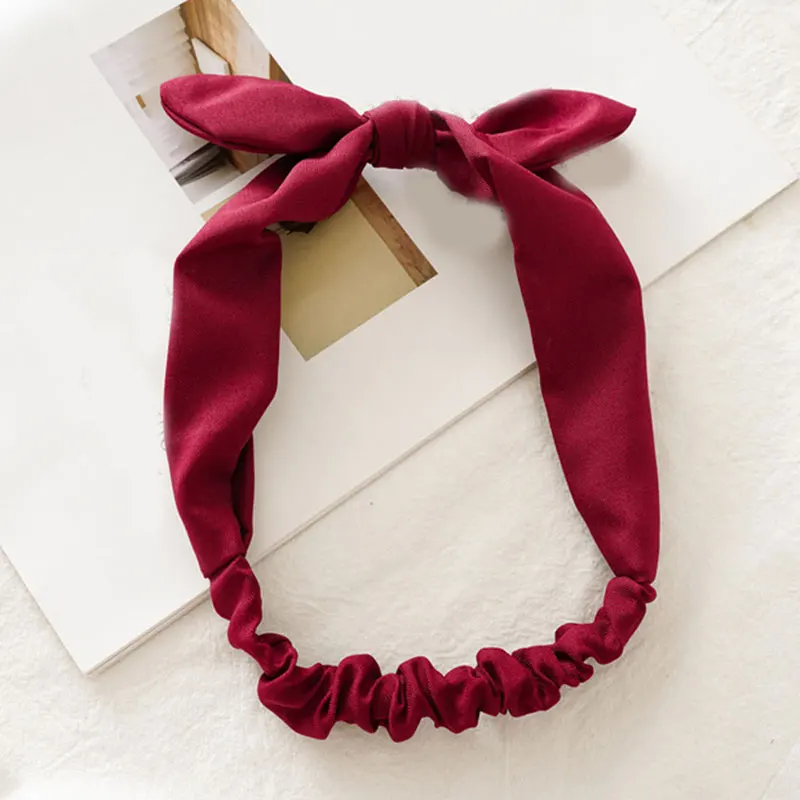 Женская эластичная повязка на голову с узлом |