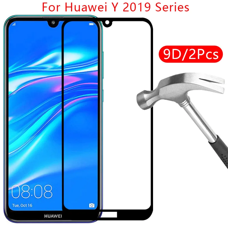 

9d protective tempered glass for huawei y5 y6 y7 pro y9 prime 2019 screen protector on huawey huawe huawi y 5 6 7 9 5y 6y 7y 9y