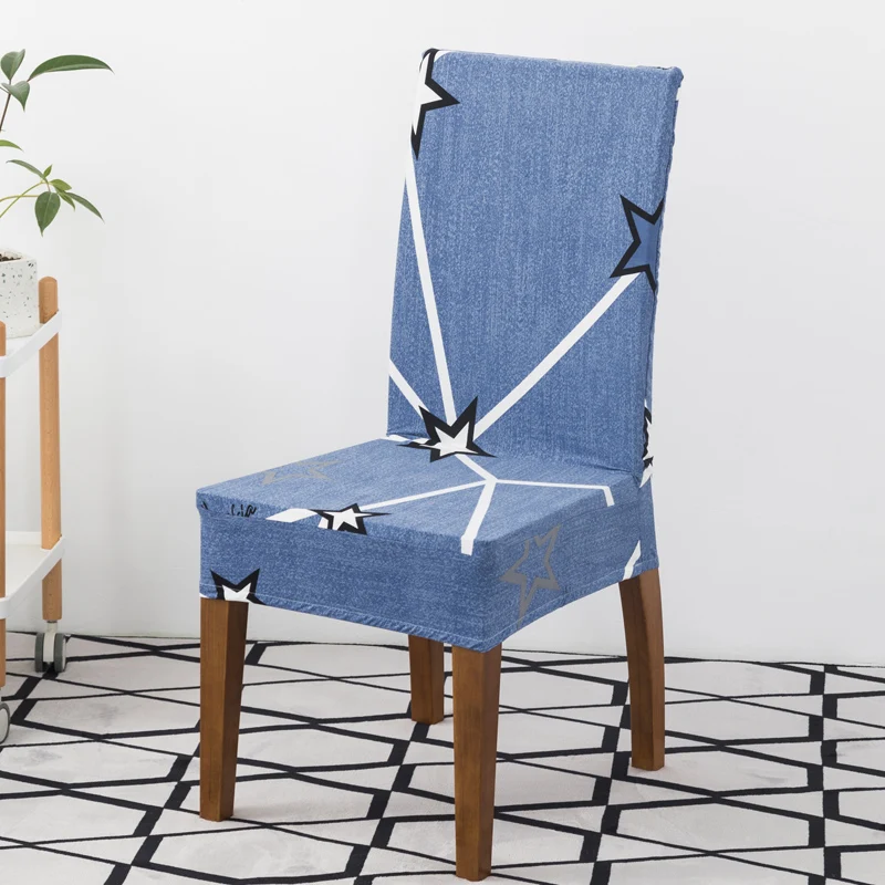 Съемные чехлы на стулья с цветочным принтом эластичные для ресторанов свадеб