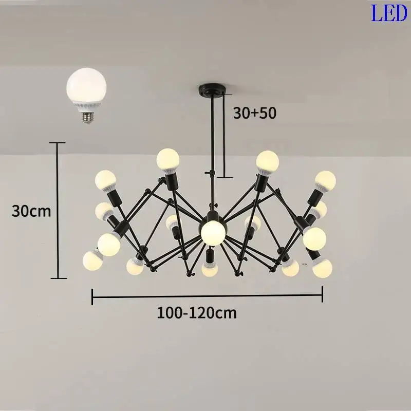 

Loft Lampen Industrieel Pendelleuchte Candiles Modernos Nordic Light Luminaria Lampara De Techo Colgante Moderna Hanging Lamp