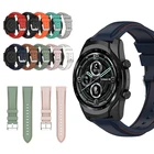 Ремешок для часов Ticwatch Pro3, силиконовый браслет из нержавеющей стали с пряжкой для Ticwatch Pro3 LTE, сменный спортивный дышащий