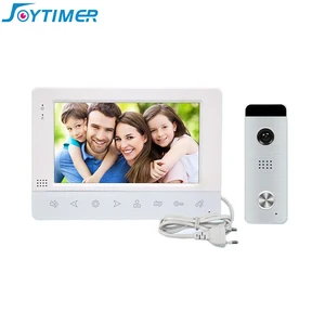 joytimer 7 inch video intercom kit door phone system doorbell camera home security access control system unlock motion record free global shipping