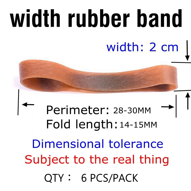 width 2cm 6pcs Резиновый растягивающийся по периметру 300x20 мм и длина складывания 160x10 мм размер натуральный ширина резиновый ремешок - Цвет: width 2cm 6pcs