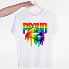 Футболки для мужчин и женщин, ЛГБТ, гей-любовь, лесбийский дизайн, Радужный принт, летняя повседневная футболка, одежда унисекс