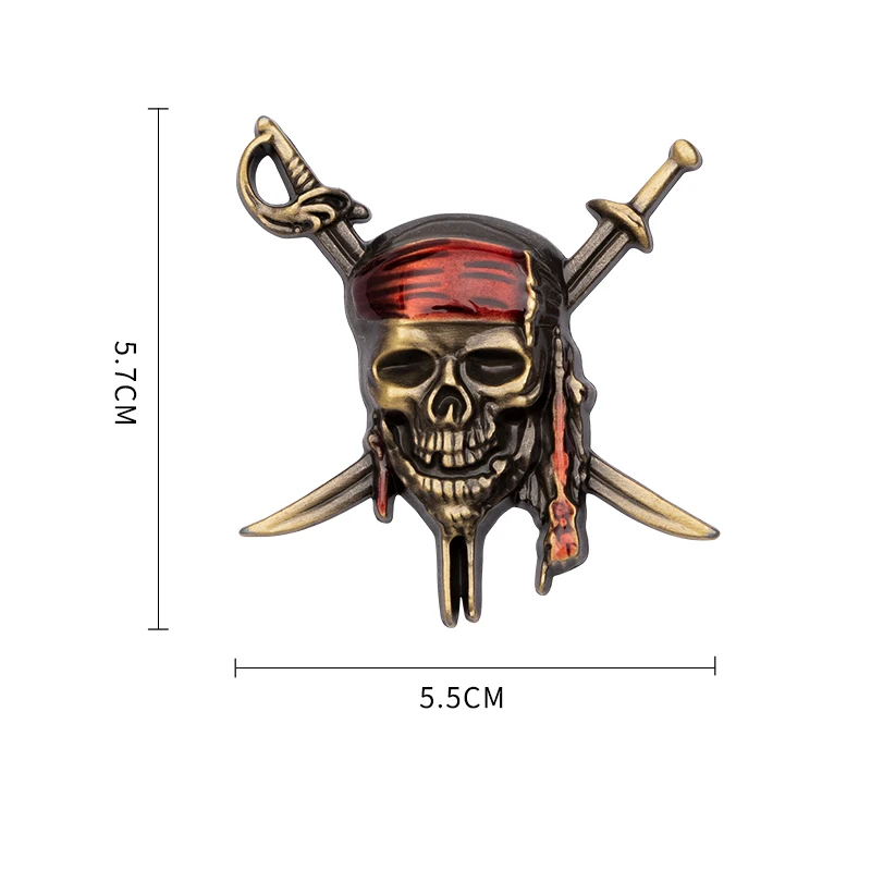 

Металлическая 3d-наклейка с изображением пиратов и черепа для Bmw, Mercedes Benz, Skoda, Suzuki, Mazda, Captain Jack, аксессуары