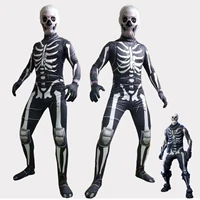 halloween cosplay bodysuit skeleton cavalry 3d printed goth horror frame flexible coverall trick masquerade props party costume
