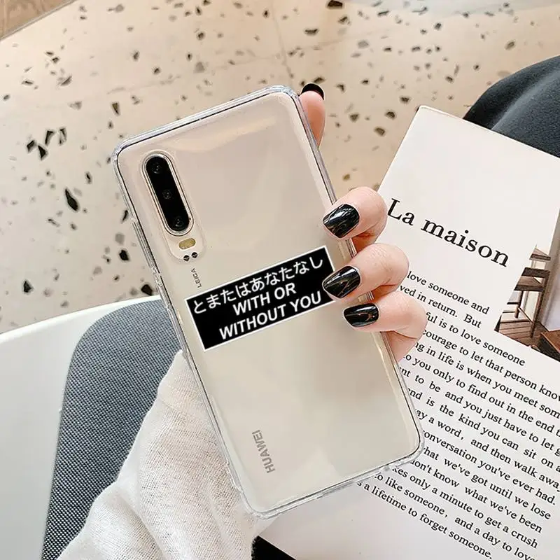 

Japanese Anime Aesthetic text letter PhoneTransparent Samsung A71 S9 10 20 HUAWEI p30 40 honor 10i 8x xiaomi note 8 Pro 10t 11