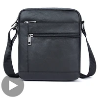 Small Shoulder Work Business Messenger Office Women Men Bag Crossbody Genuine Leather Briefcase For Handbag Male Female Portable