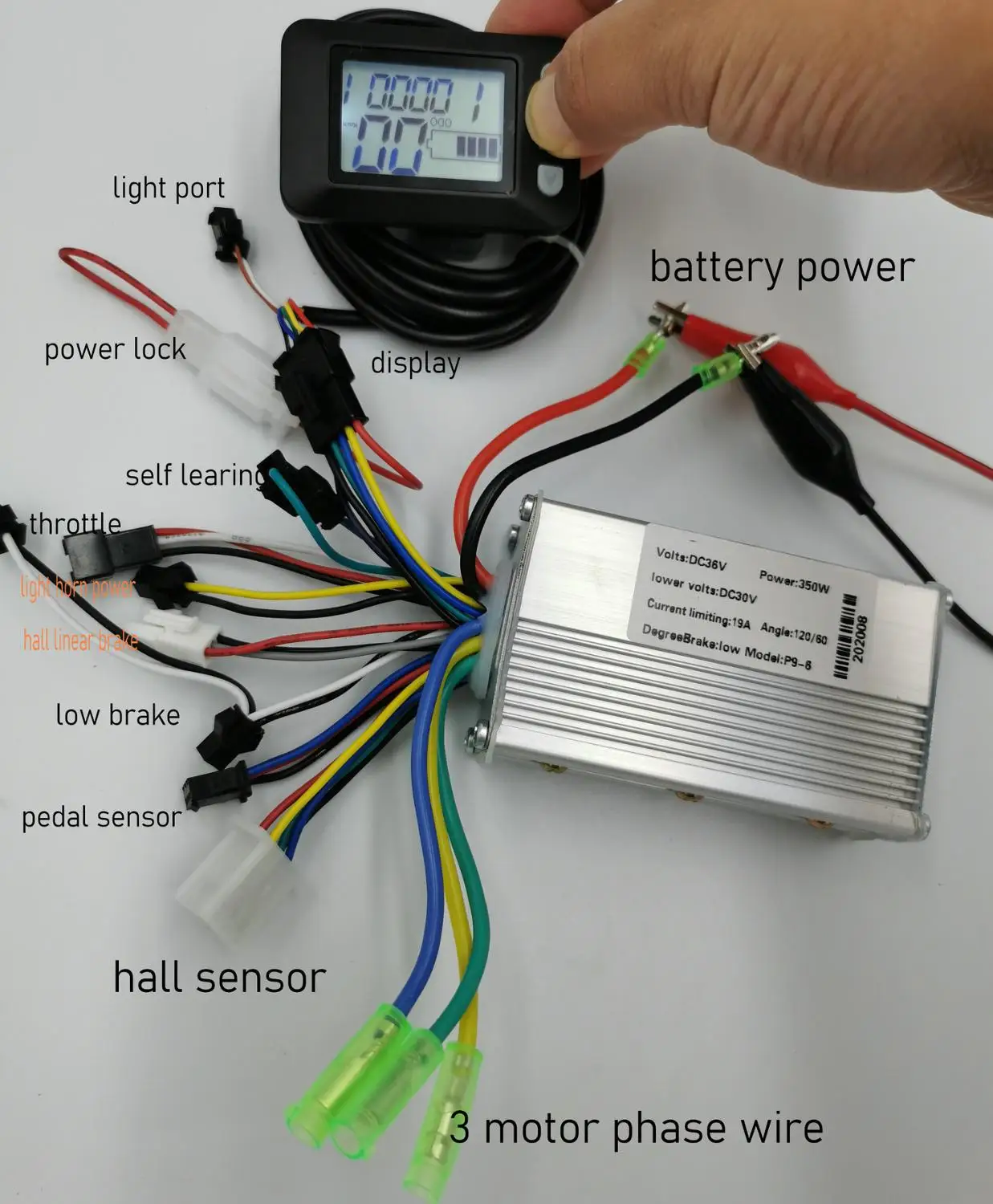 Дисплей и контроль ler 24v36v48v60v250w350w для электрического велосипеда MTB складной
