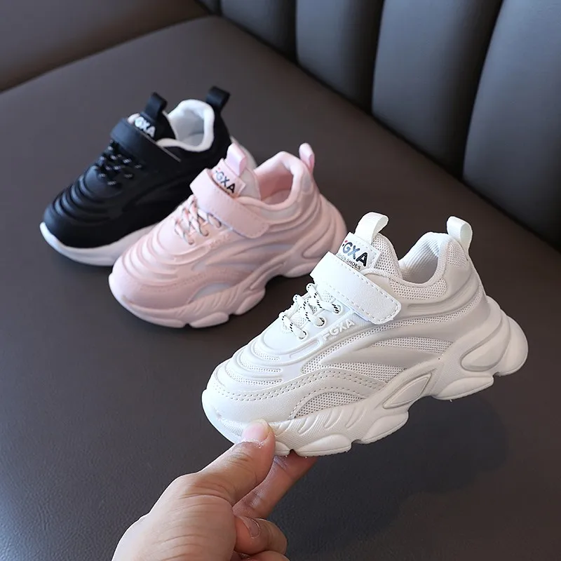 

Children Lightweight Sports Shoes for Kids Boys White Chunky Sneakers Girls Trainers Casual Breathable Kids Running Shoes 2-6Y