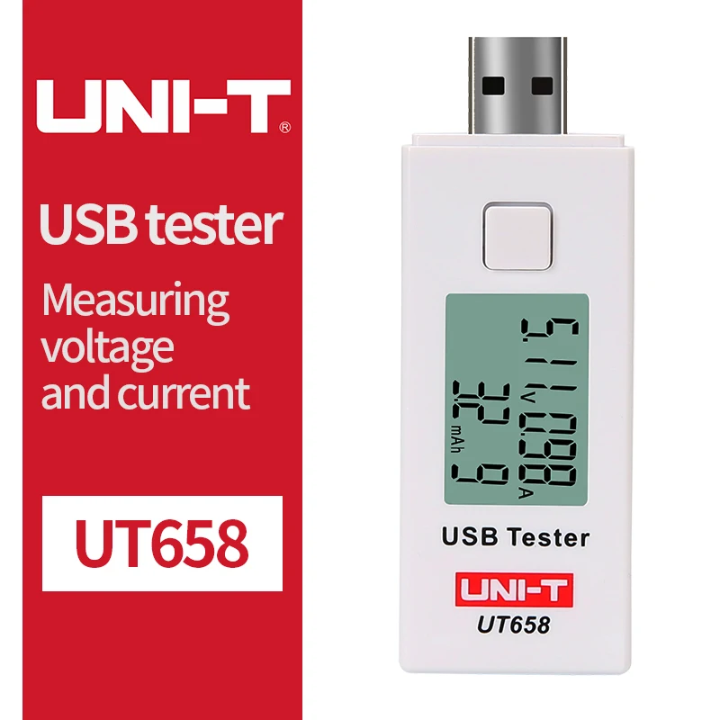 UNI-T UT658B USB тестер телефон компьютер зарядка Напряжение Ток энергии монитор ЖК-подсветка - Цвет: UT658