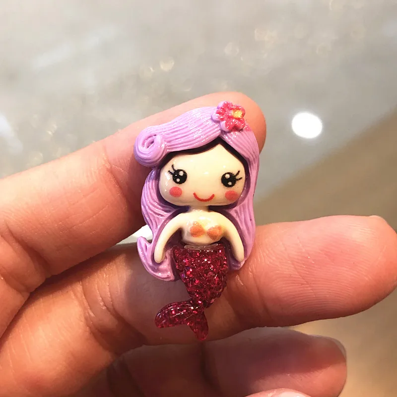 12 шт./компл. мультяшная лошадь из смолы с плоской спинкой My Little Poni аксессуары