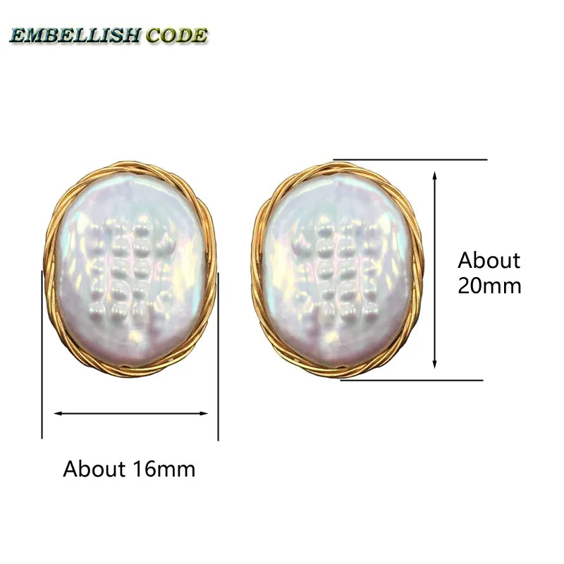 Серьги-гвоздики ручной работы ювелирные изделия в новом дизайне элегантное