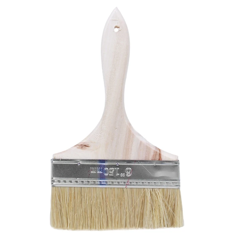 2 шт. кисть для краски: 1 5 дюймов широкий красный наконечник Деревянная ручка