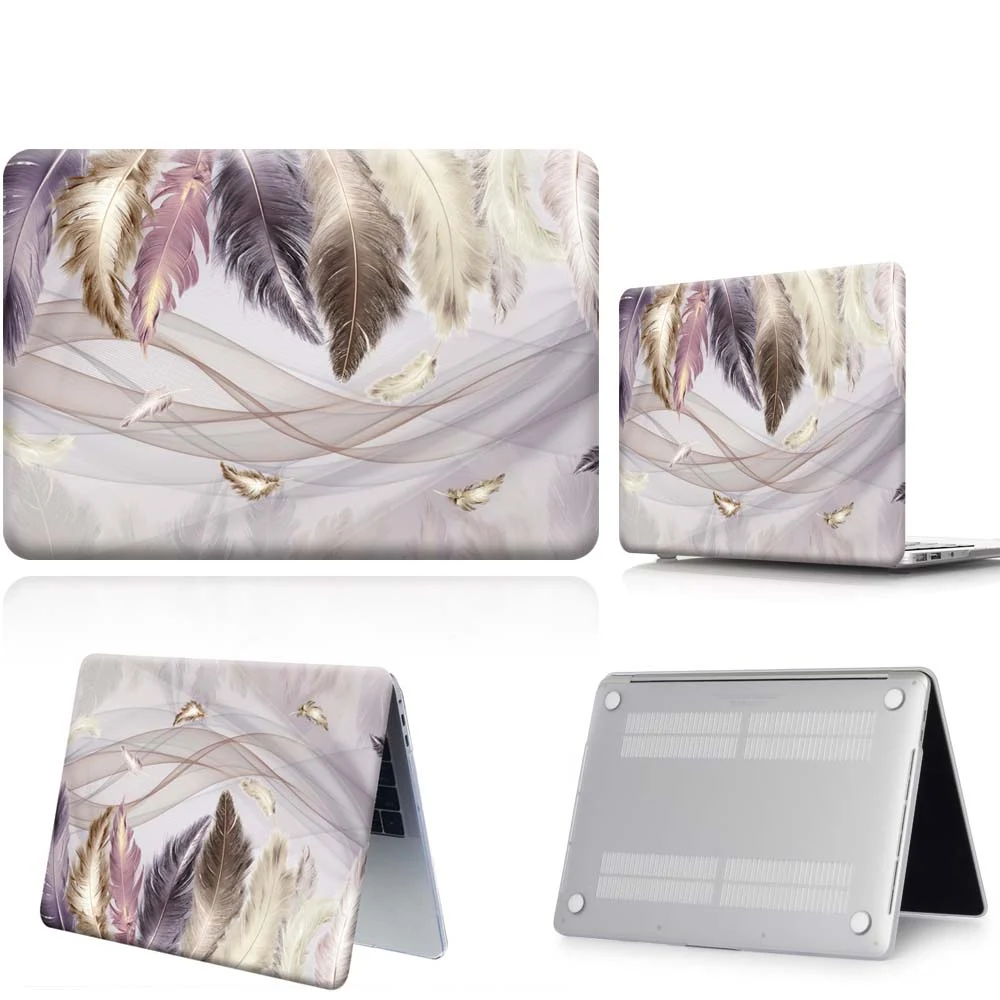 Гладкие атласные перо чехол для ноутбука Apple Macbook 12/Air 11 13 A2337/Pro 13(A2251 A2289) 15 16 Новый