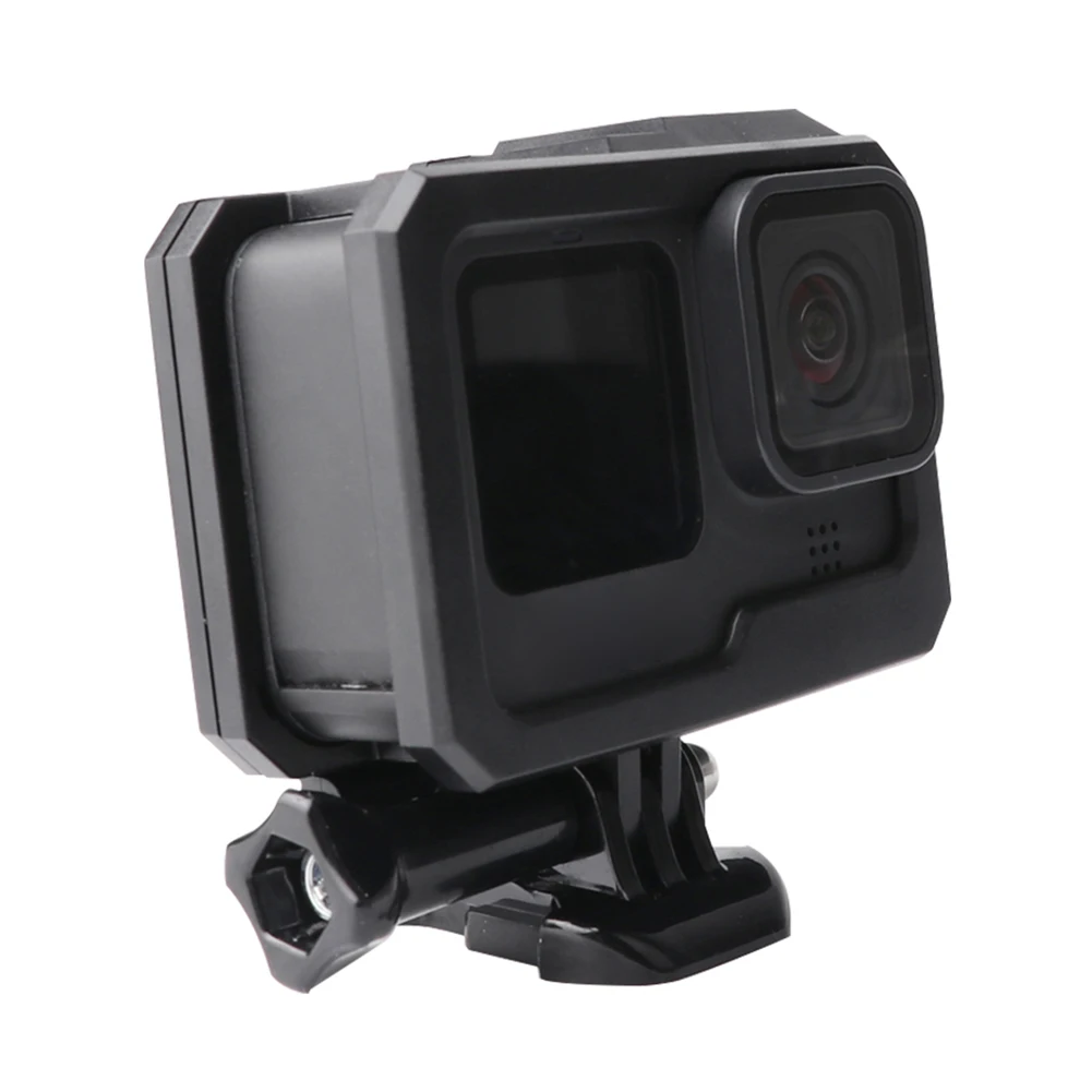 

Чехол-рамка для GoPro Hero 10 9, черный пластиковый чехол, защитная клетка для GoPro 9, крепление на Холодный башмак, аксессуары для камеры