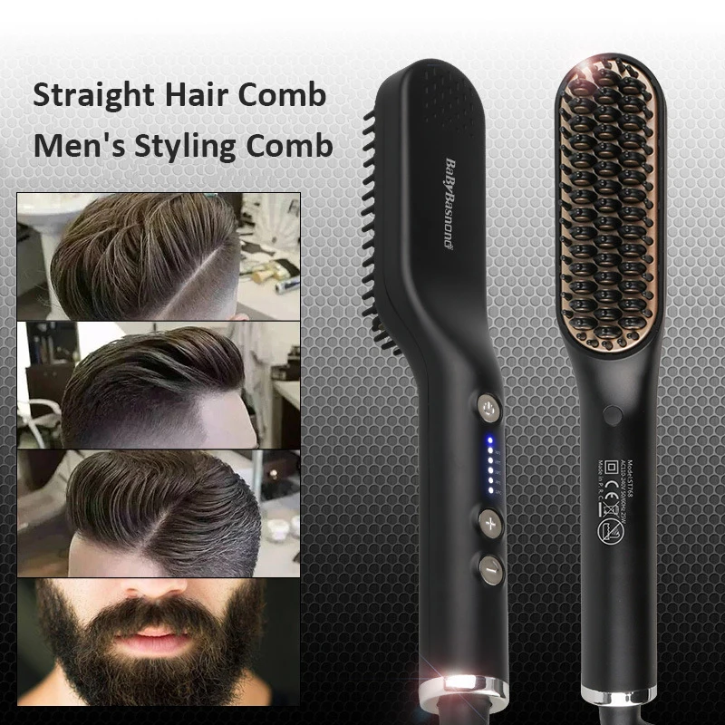 Мужская расческа для выпрямления волос многофункциональная Расческа укладки и