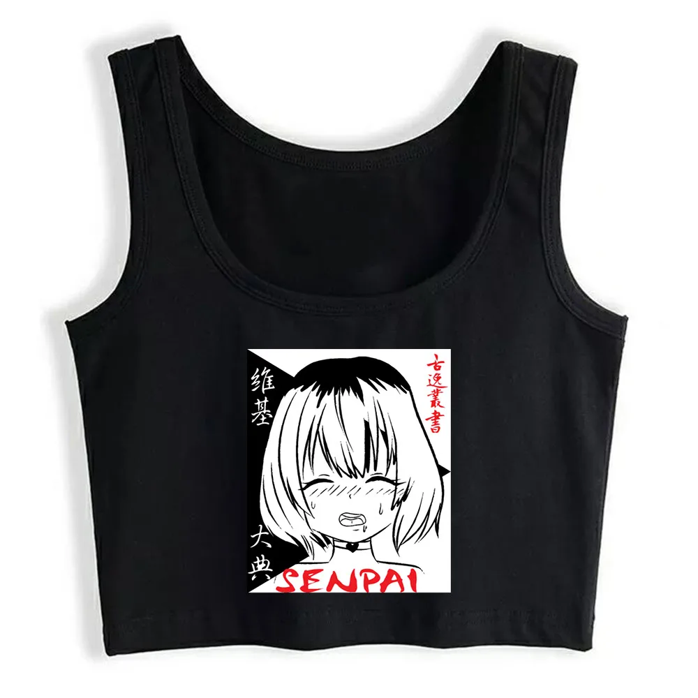 

Crop Top Women Ahegao Waifu Anime Design For A Japanese Anime Harajuku Tank Top Women Sleeveless Women Clothes