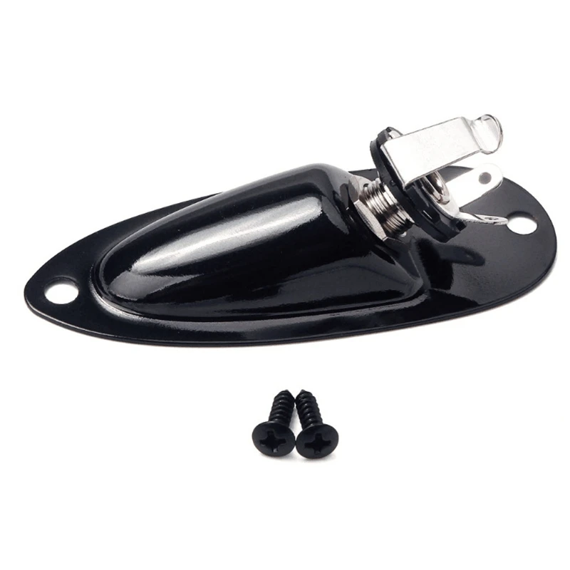 

Boat Guitar Jack Plate Pickup 1/4 Output Input Jack Socket for Strat Electric Guitar Accessories