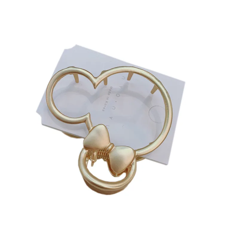 Большая Заколка-краб для волос с вырезами из нового сплава зажим девочек