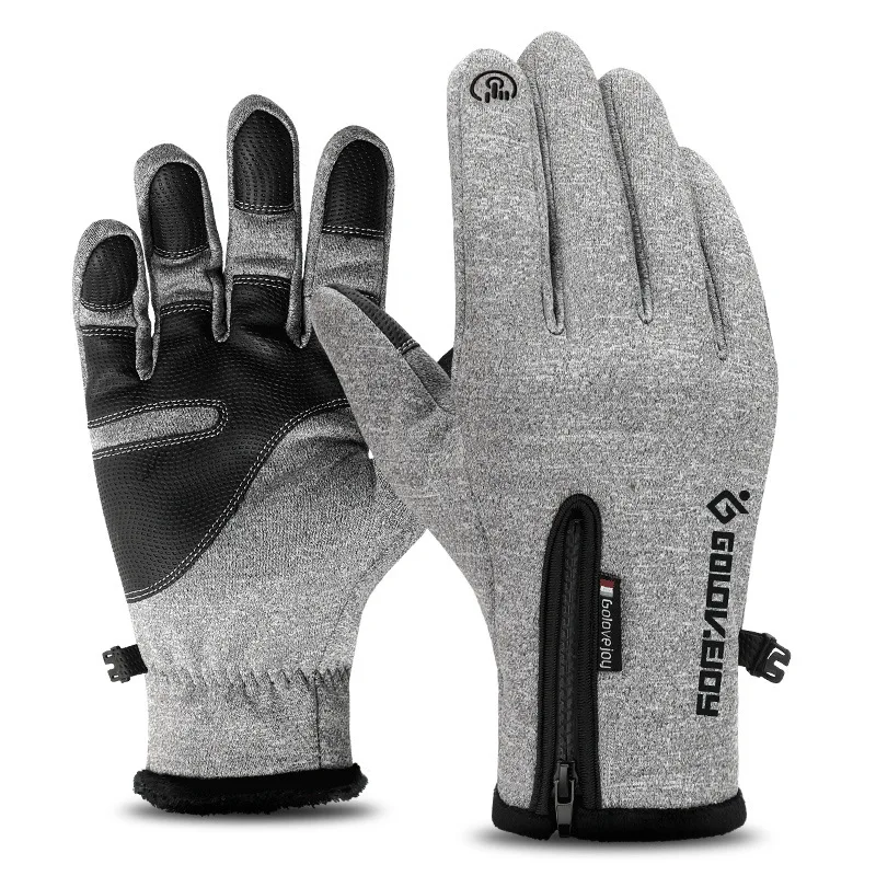 Зимние перчатки, перчатки с защитой от снега и ветра для сенсорных экранов, водонепроницаемые перчатки, перчатки для езды на мотоцикле, езды... от AliExpress WW