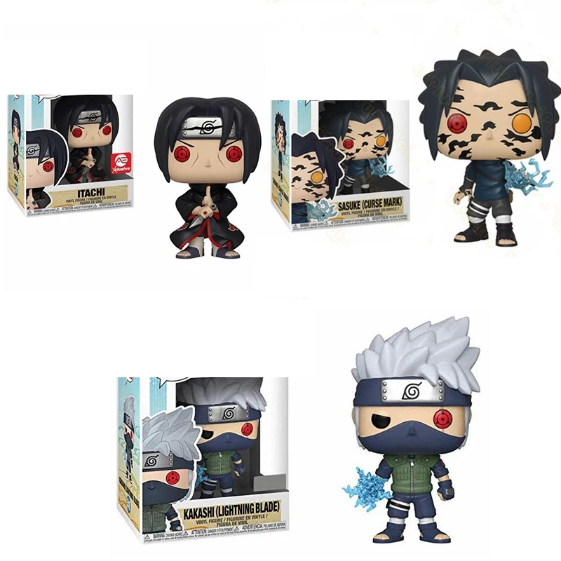 Виниловые куклы narutoe Itachi Kakashi Sasuke фигурки героев фильма коллекционные игрушки для