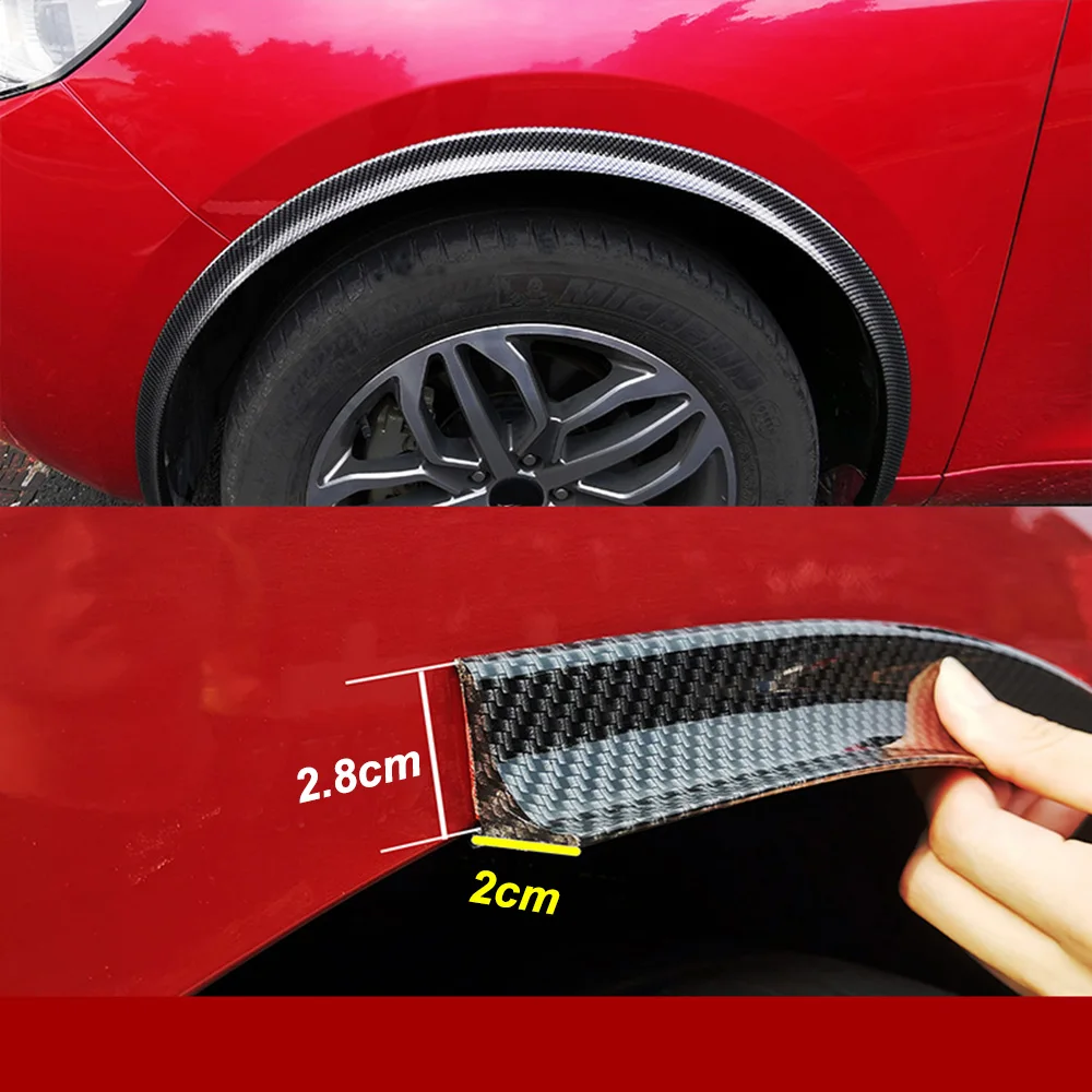 1 5 м защитная полоса против столкновений из углеродного волокна царапин Наклейка