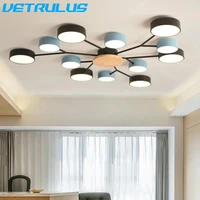 modern minimalist led chandelier ceiling lamp lighting fixtures nordic style creative macaron lamps hotel villa lights