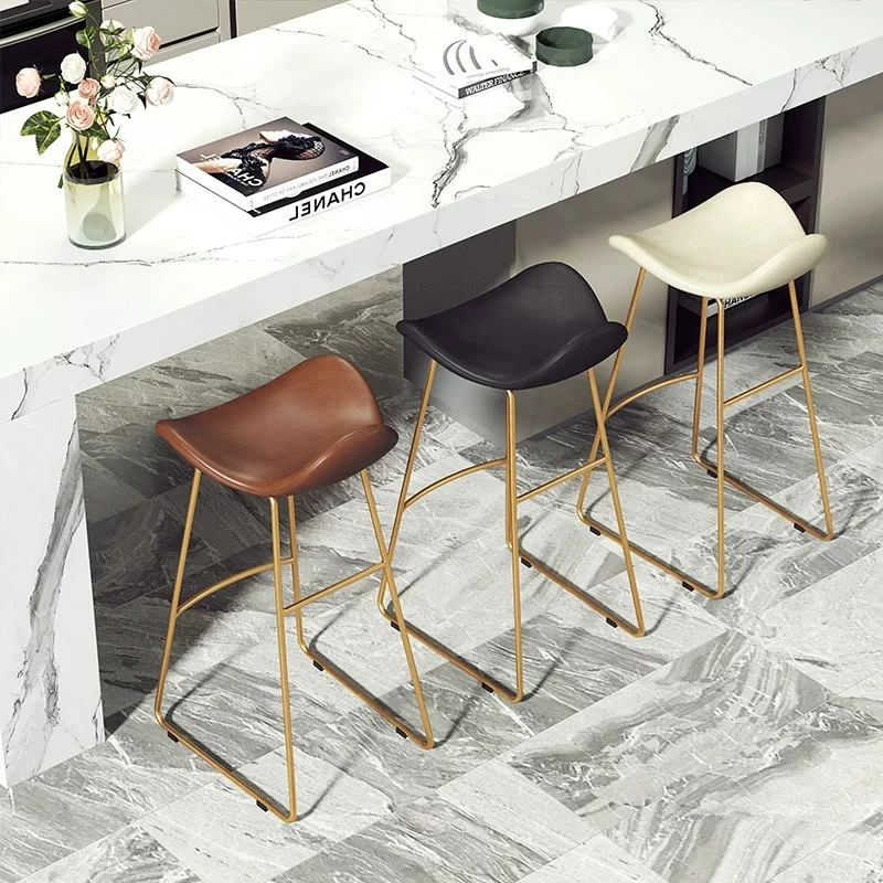 Современный минималистичный барный стул скандинавский высокий табурет домашний