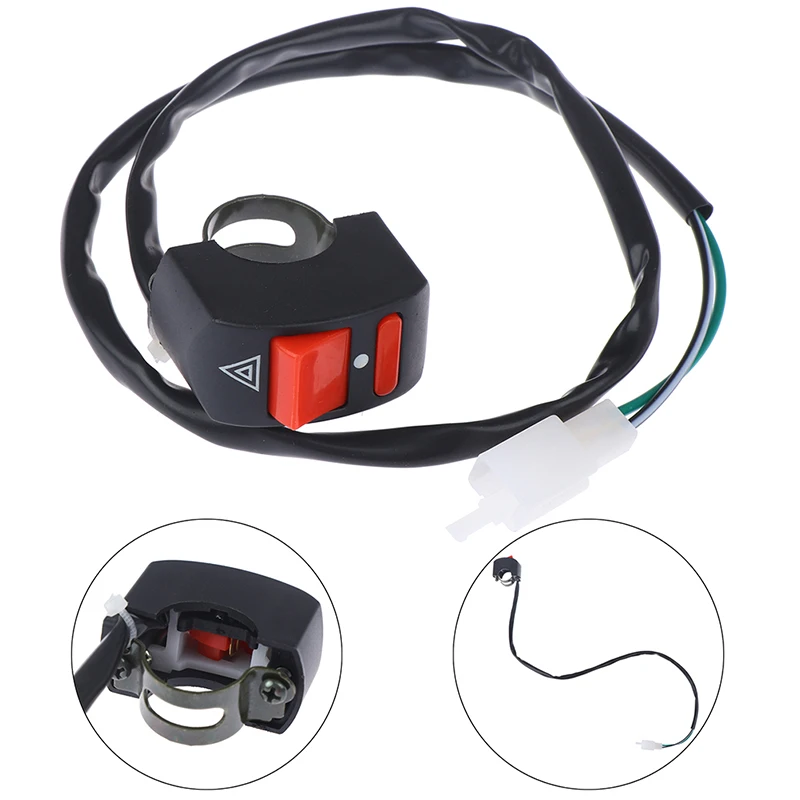 1 шт. Универсальный руль мотоцикла Пламенный переключатель кнопка вкл. Выкл. для