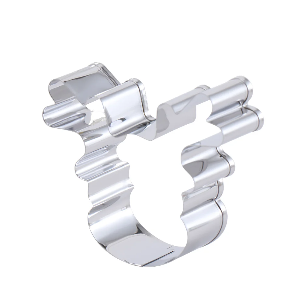 1 шт. Нержавеющая сталь голова оленя трафарет для печенья пресс-формы &quotсделай