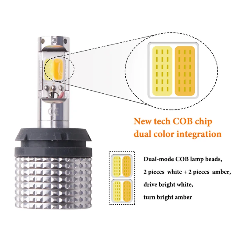 Автомобильный DRL светодиодный светильник 7440 W21W T20 BA15S P21W BAU15S PY21W 1156 3156 T25 дневные