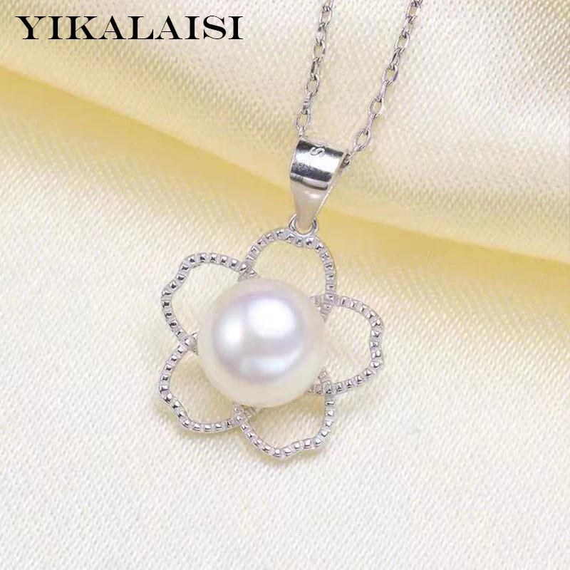 Женский чокер из серебра 925 пробы с натуральным пресноводным жемчугом 8 9 мм|pendant