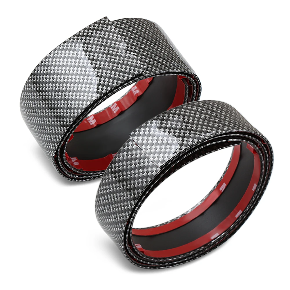 Наклейки для автомобиля 5D углеродное волокно Резина Стайлинг порога протектор