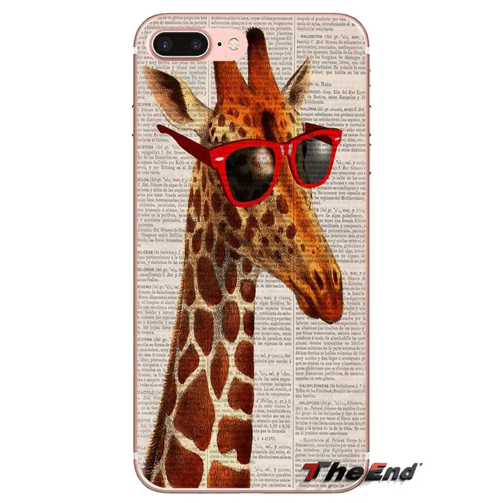 Phone Cases For Huawei G7 G8 P7 P8 P9 P10 P20 P30 Lite Mini Pro P Smart Plus 2017 2018 2019 Sunglasses Giraffe spectacles Animal |