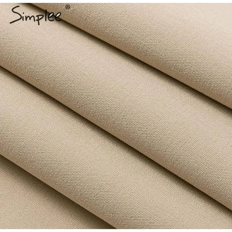 Simplee Solid повседневные женские брюки высокая талия офисные женские пиджак костюм брюки Свободные женские брюки
