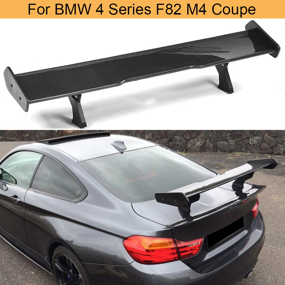 炭素繊維車のリアブーツ打つリップウィングスポイラーbmw 4シリーズf M4クーペ2ドア14 19リアトランクブーツリップウィングスポイラー