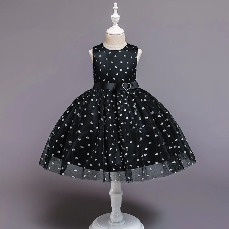 

New Summer Sleeveless Baby Girl Princess Dresses Cute Bow 0-6T Kids Baby Birthday Wedding Party Dress Children's Clothing