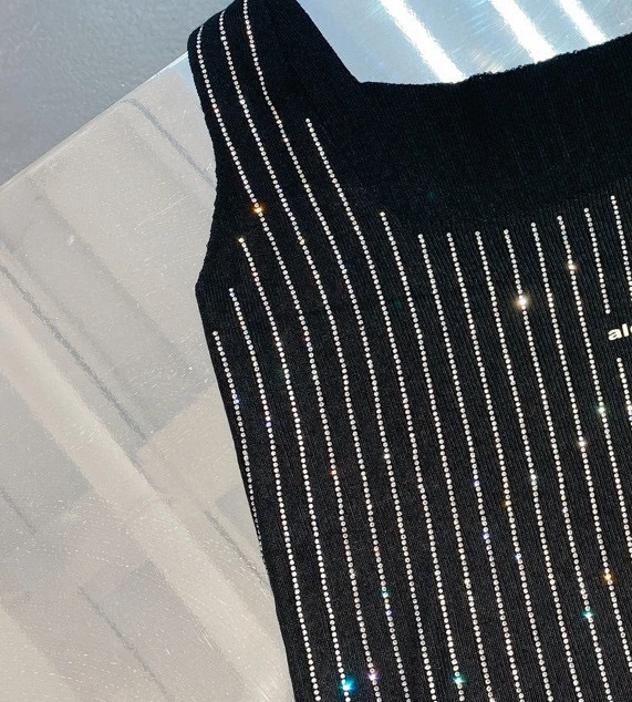 

2021 Spring Summer New Women Luxury Classic Lettered Logo Design Casual Versatile Fashion Ironing Strip Sweet Sexy Vest Top A2